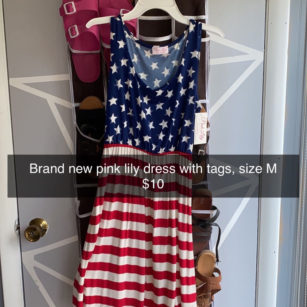 Pink lily dress